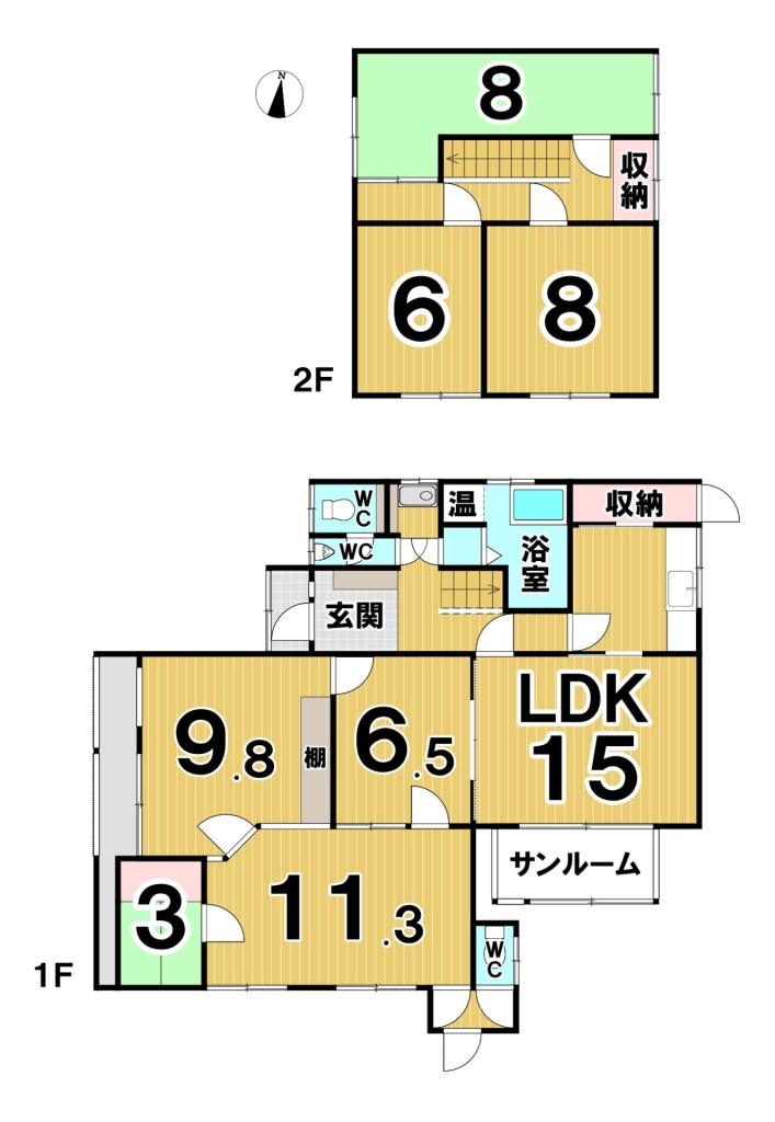 【価格改定】西１０条南２９丁目　住宅付き店舗 間取り