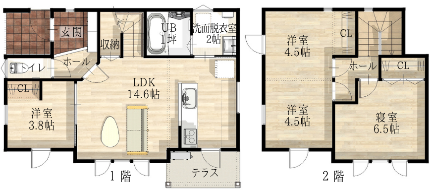 【新築】西22南1 モデルハウス 間取り