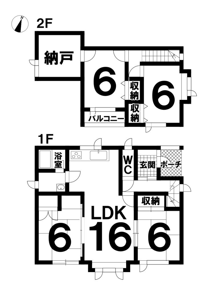 帯広市西21条南4丁目　リフォーム物件 間取り
