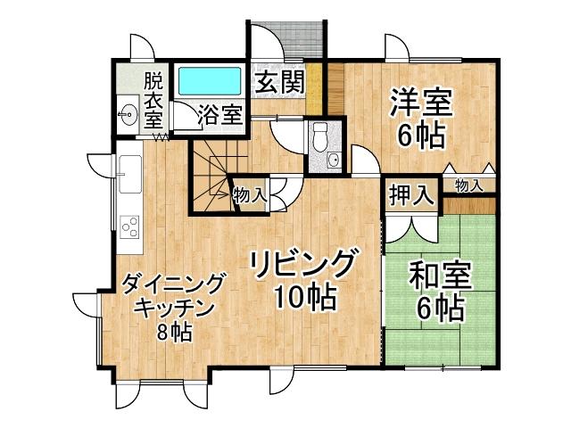 幕別町札内北町【札内北町に４ＳＬＤＫ中古住宅登場！】 間取り