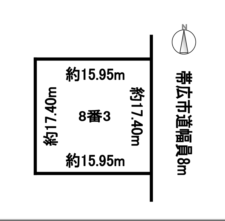 大空町８丁目　土地 間取り