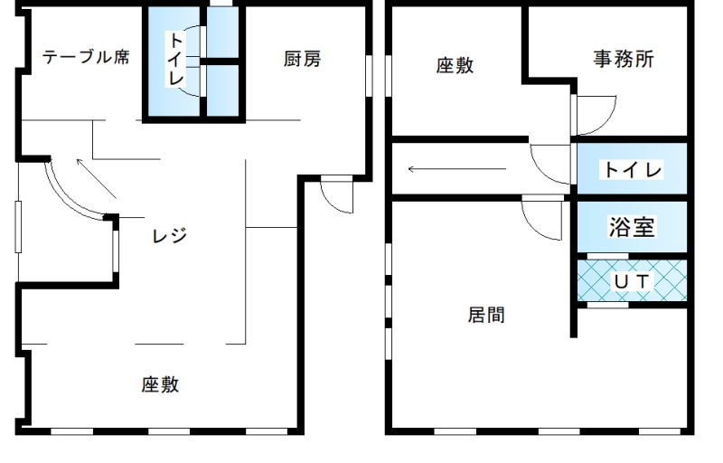西２０条南４丁目４４－１９店舗兼住宅 間取り