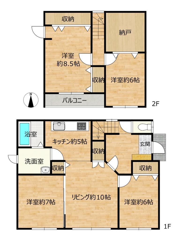 【リフォーム中】帯広市西19条南5丁目16-1 間取り