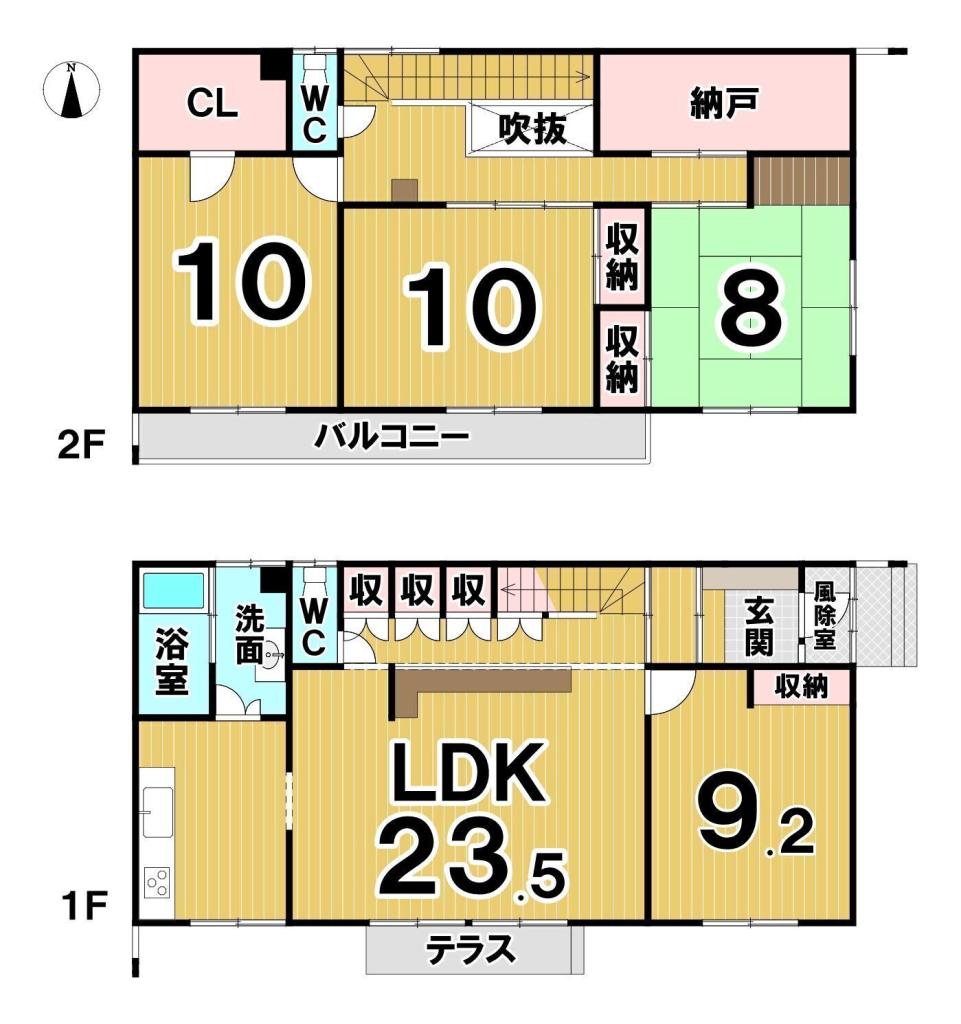 幕別町札内あかしや町　中古戸建 間取り