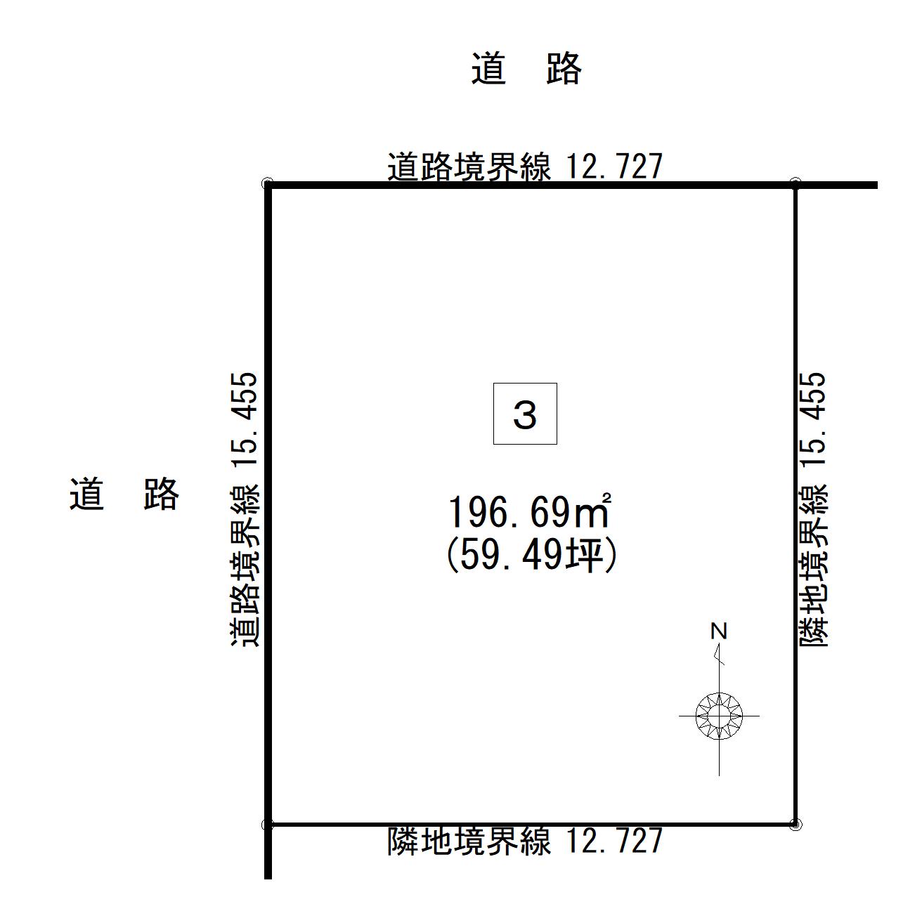 【売土地】帯広市西11条南30丁目3☆自社物件のため仲介手数料不要☆ 間取り