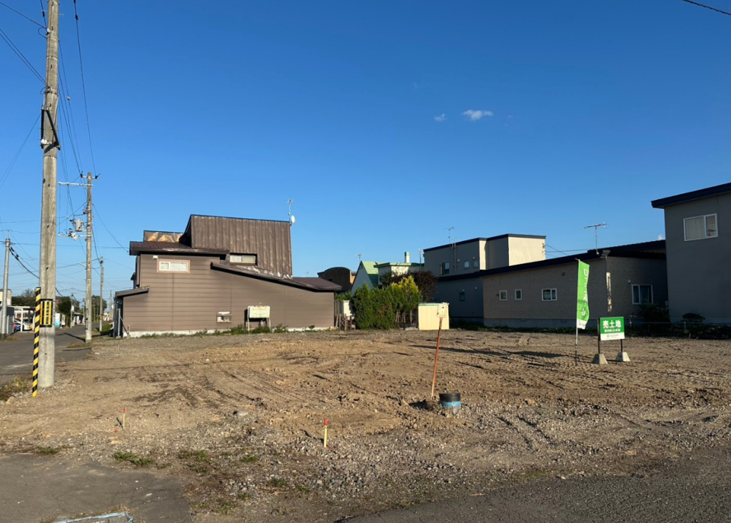《3区画販売!!北西角地：72坪》帯広市西20条南5丁目 　1号地