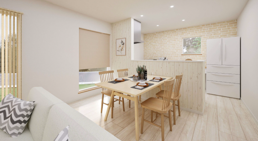 9月19日 GRAND OPEN!!※成約済み【吹抜け＋中2階！家具付き!】帯広市西7条南23丁目モデルハウス 内観
