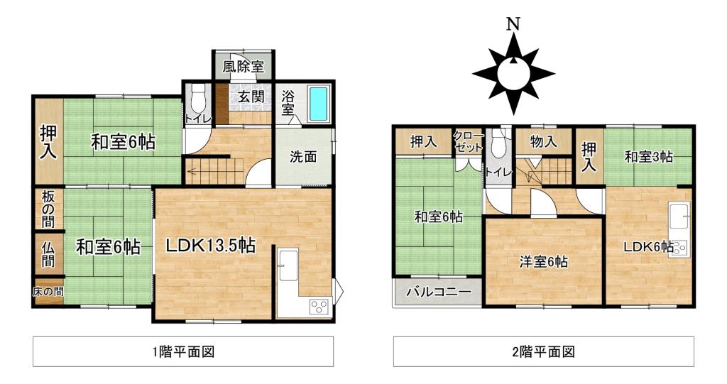 南の森西８＿二世帯住宅 間取り