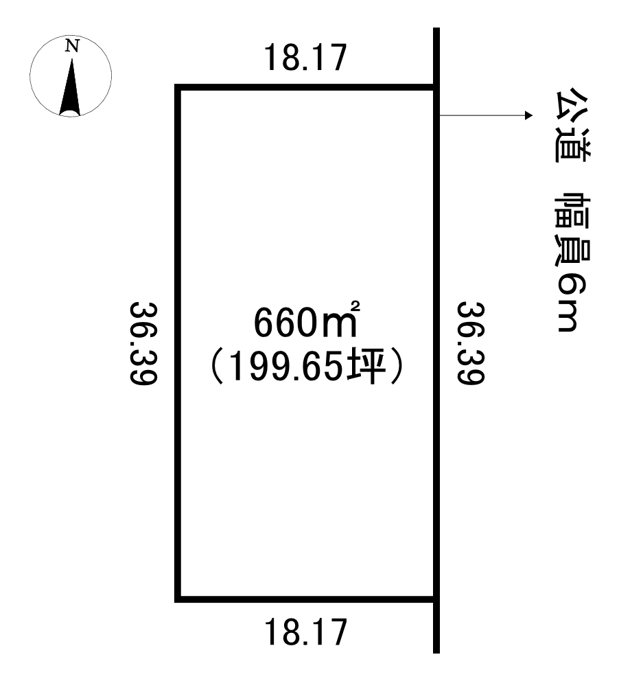豊頃町中央新町　売土地 間取り