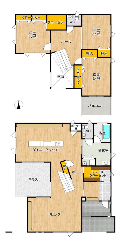 売中古住宅（西７南９） 間取り