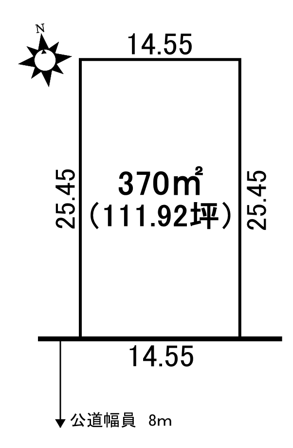 ♪南道路・商業施設至近♪西８南３３＿土地 間取り