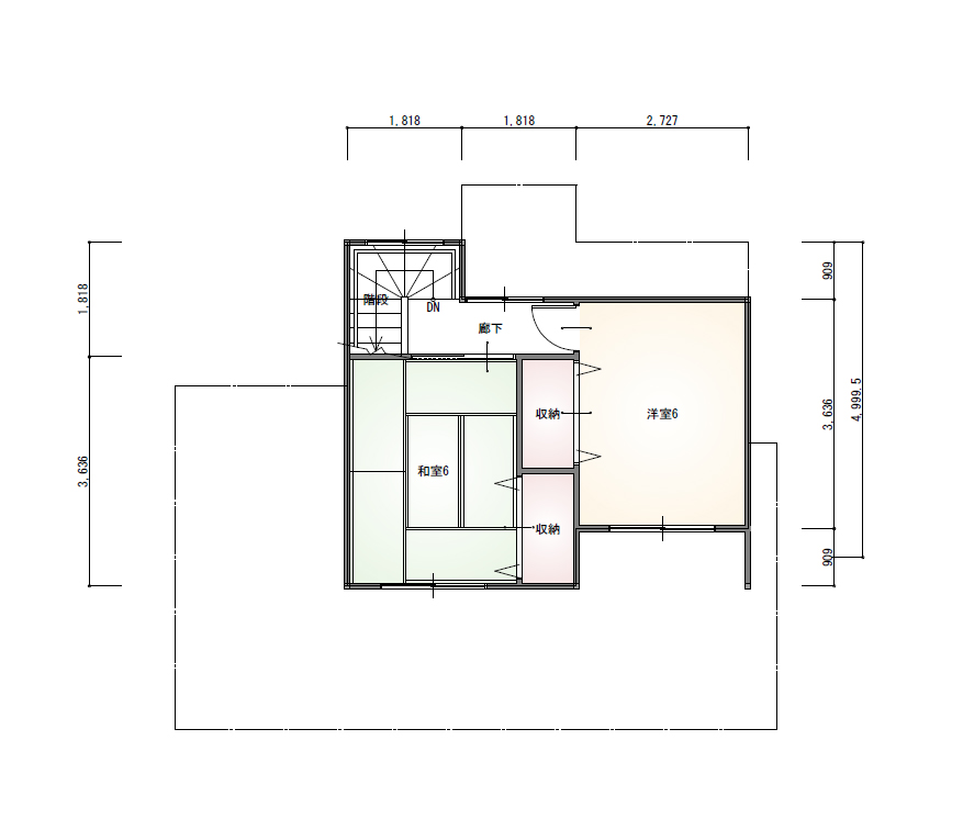 【1階2部屋】西23南1 中古住宅 内観