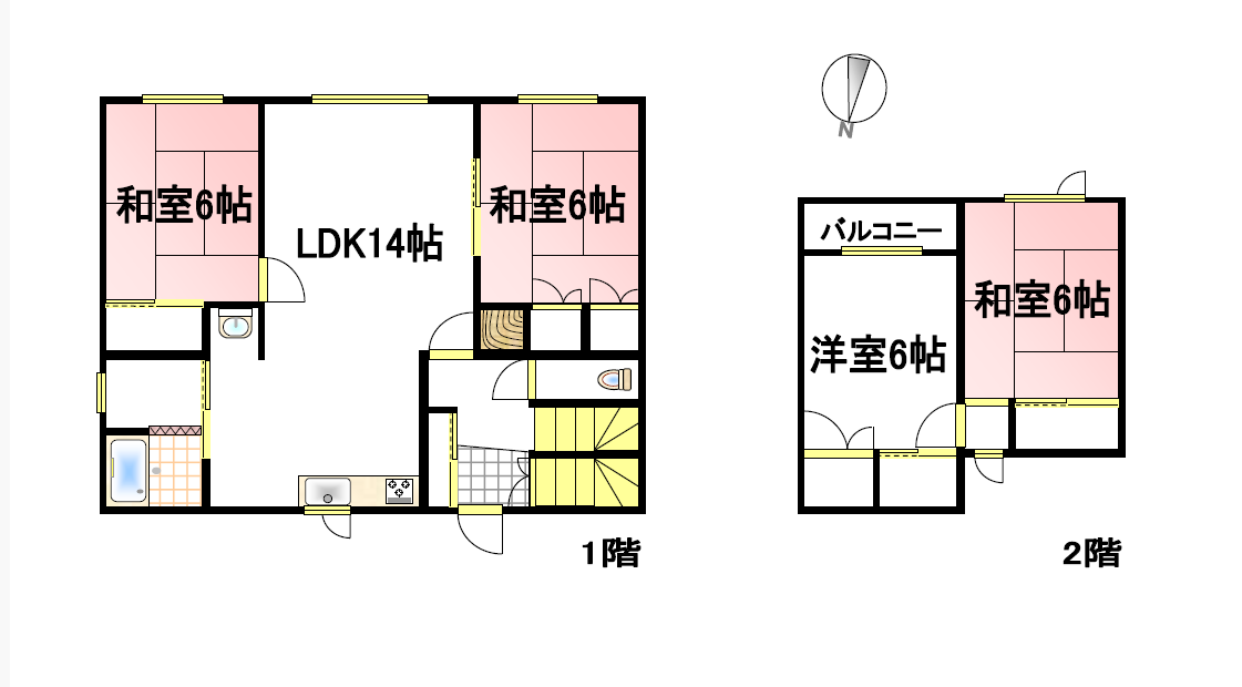 札内豊町中古住宅 間取り