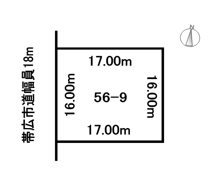 西18条南4　土地 間取り