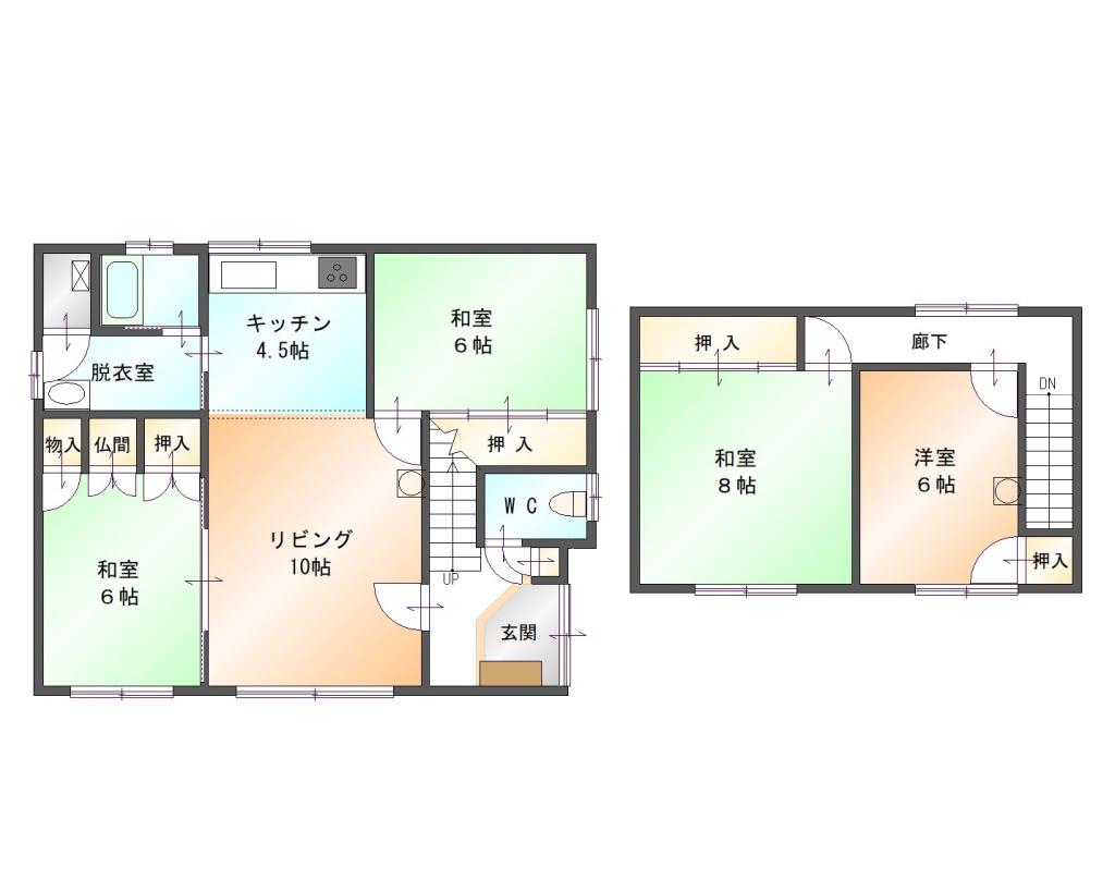 帯広市西８条南２６丁目　売家 間取り