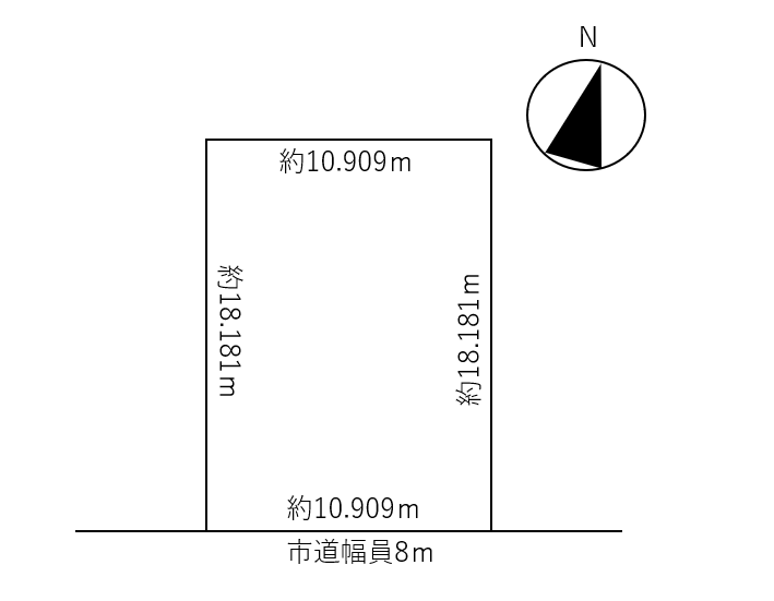 帯広市南の森西8丁目　売土地 間取り