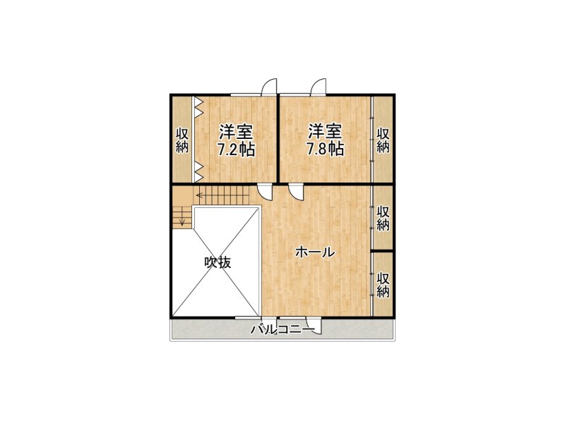 清川町西２線【日当たり良好な５ＬＤＫログハウス！】 内観