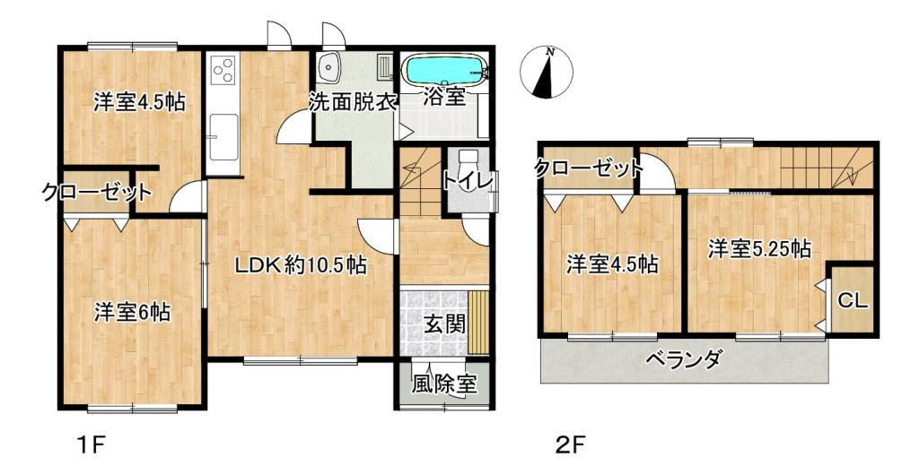 【リフォーム中】帯広市西20条南2丁目25-5 間取り