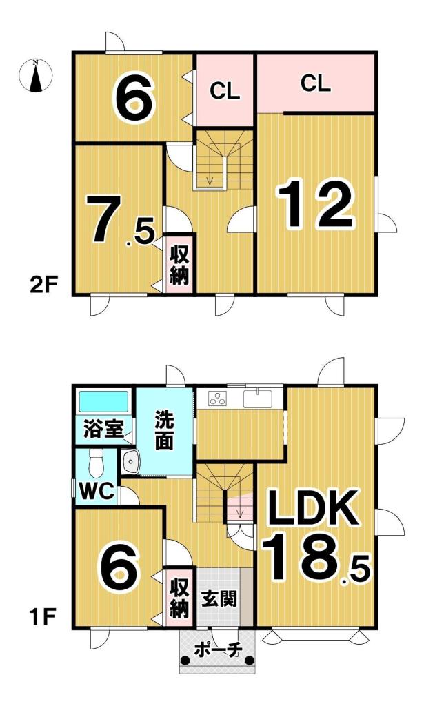 西１８条南４丁目　中古戸建 間取り