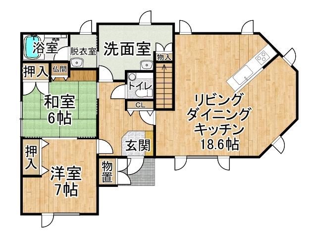 芽室町本通南８丁目※商談中【芽室町の４ＬＤＫの中古住宅登場！】 間取り