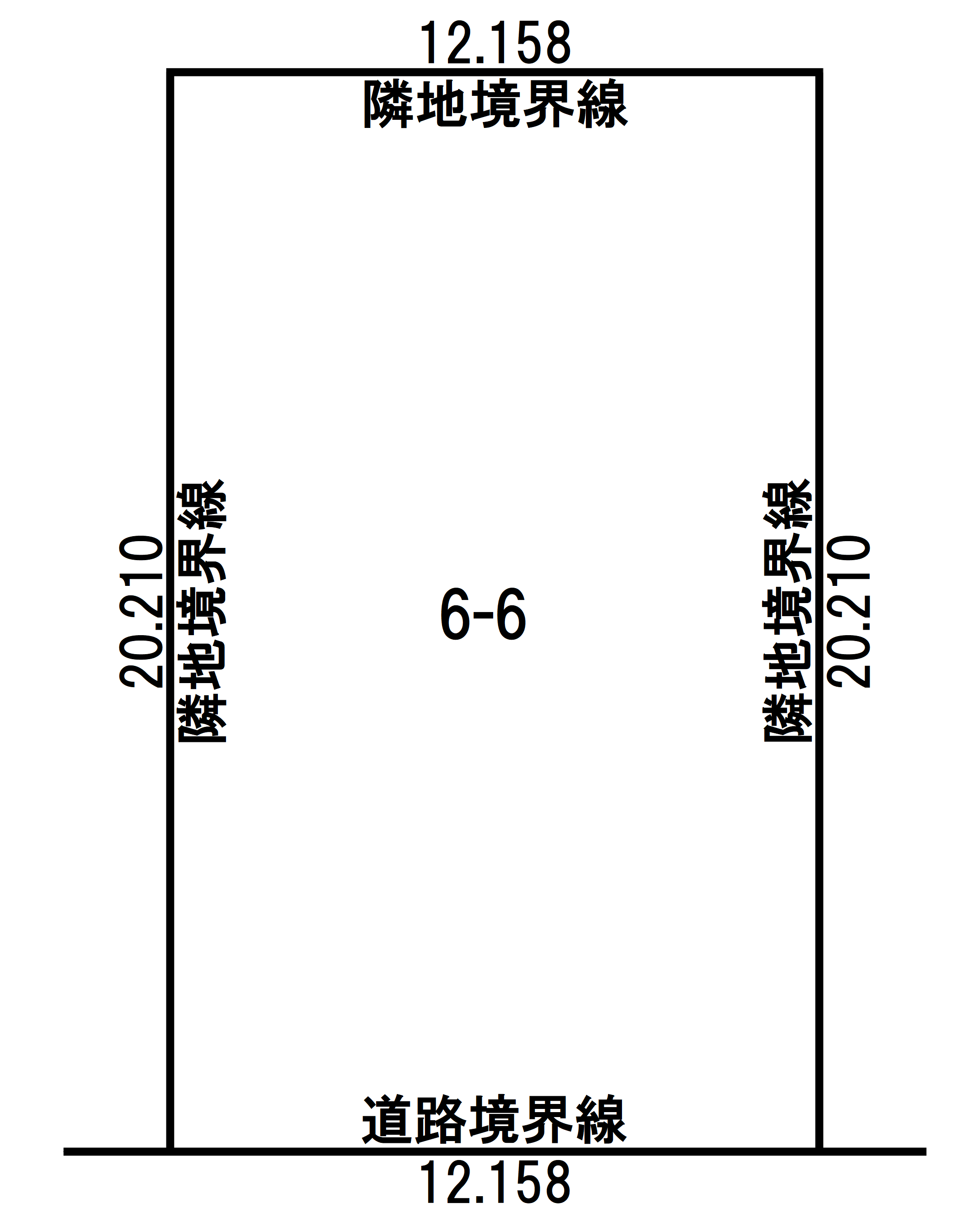【売土地】帯広市西9条北7丁目6-6（74.32坪） 間取り