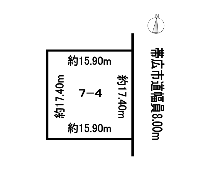 大空町８丁目　土地 間取り