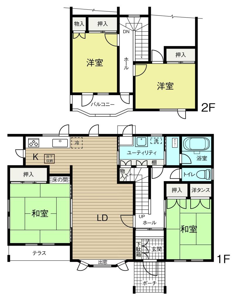 帯広市西16条北2丁目　リフォーム済み物件 10/3～10/4オープンハウス開催！ 間取り