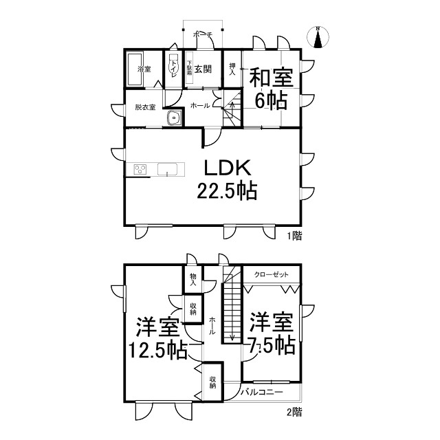 ★中古住宅★　帯広市西16条北3丁目　3LDK→4LDKにリフォーム可能です！ 間取り