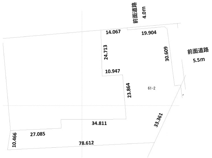 池田町字利別本町61番2【売土地：767坪】 間取り