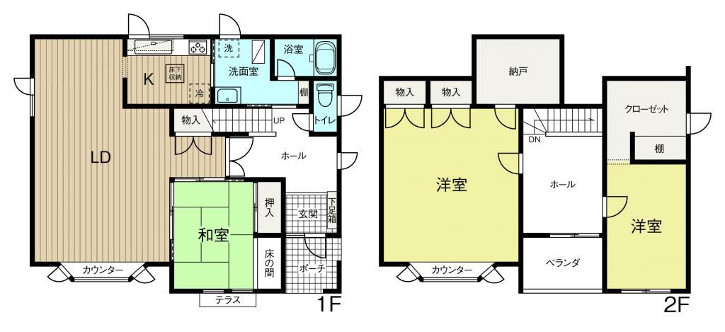 帯広市西22条南4丁目　中古戸建  間取り
