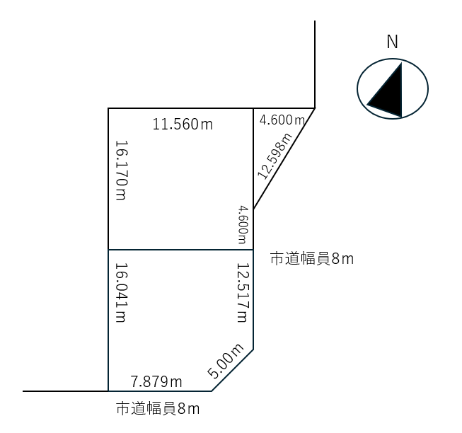 西10条北4丁目　売り土地 間取り