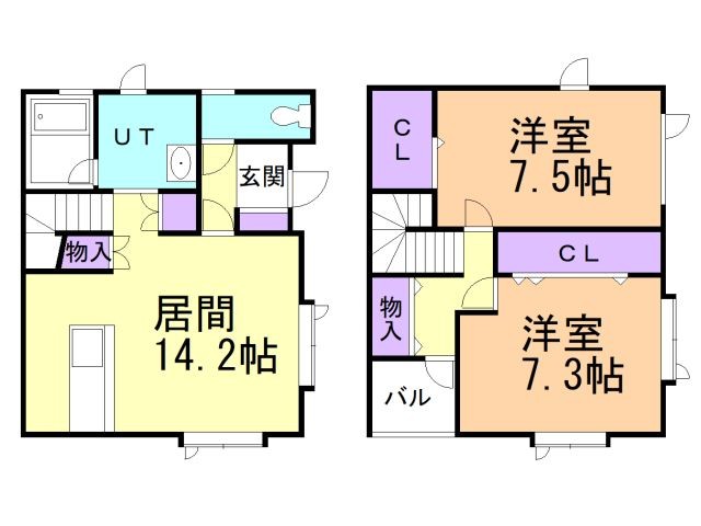 メゾネットここな 間取り