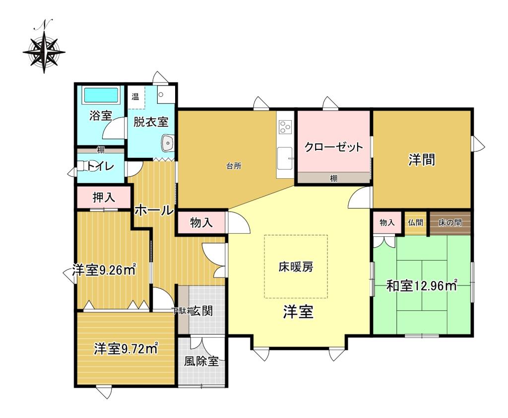 士幌西2線170-24 間取り