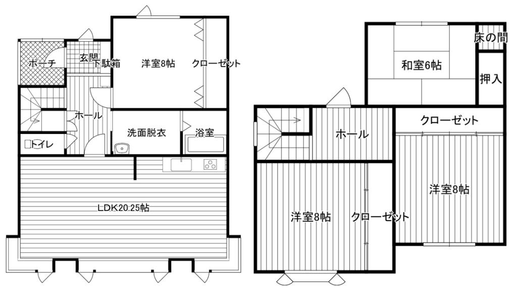 西１６北２【中古住宅】  間取り