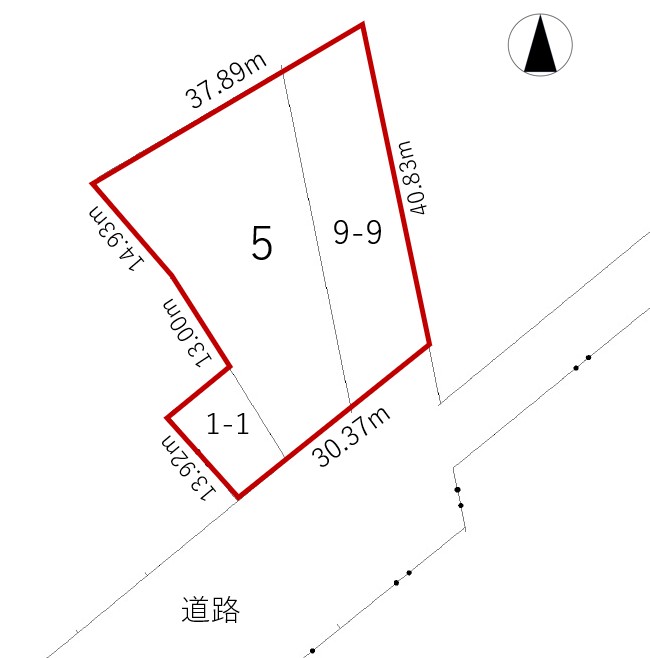 清水町南1条西1丁目　売土地（約398.3坪）建築条件なし 間取り