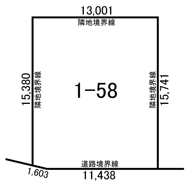 【売土地】帯広市東9条南4丁目1-58（61.81坪） 間取り