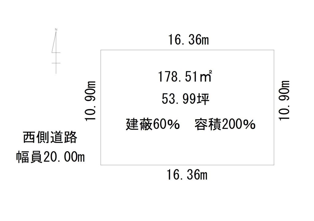東2条南21丁目の売土地 間取り