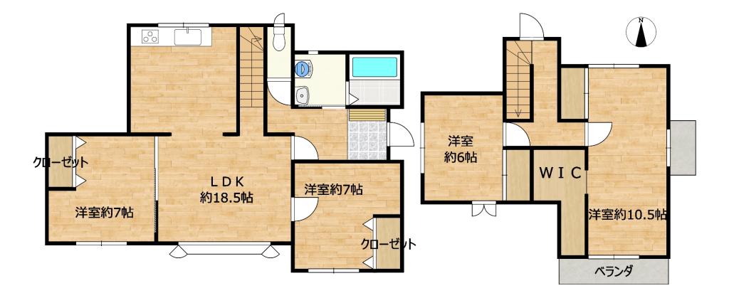 【リフォーム済】帯広市西二十二条南３丁目   間取り