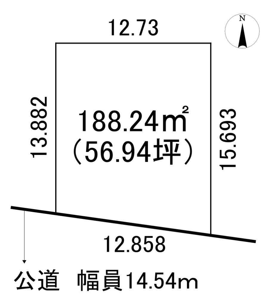 西２３条南１　売土地※解体更地渡し※ 間取り