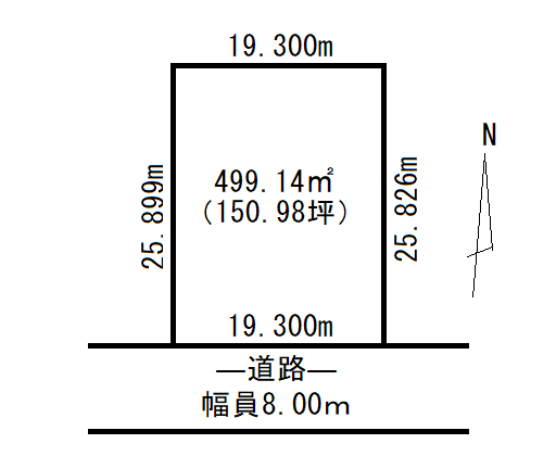 音更町緑陽台北区　売土地 間取り