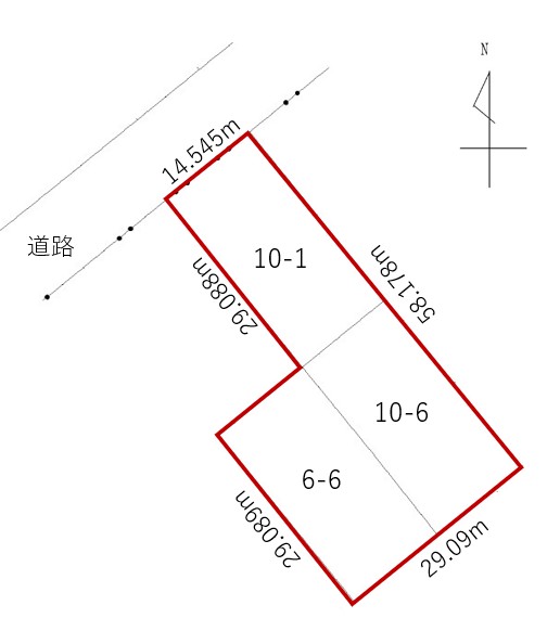 清水町南4条西4丁目　売土地（約383.8坪）建築条件なし 間取り