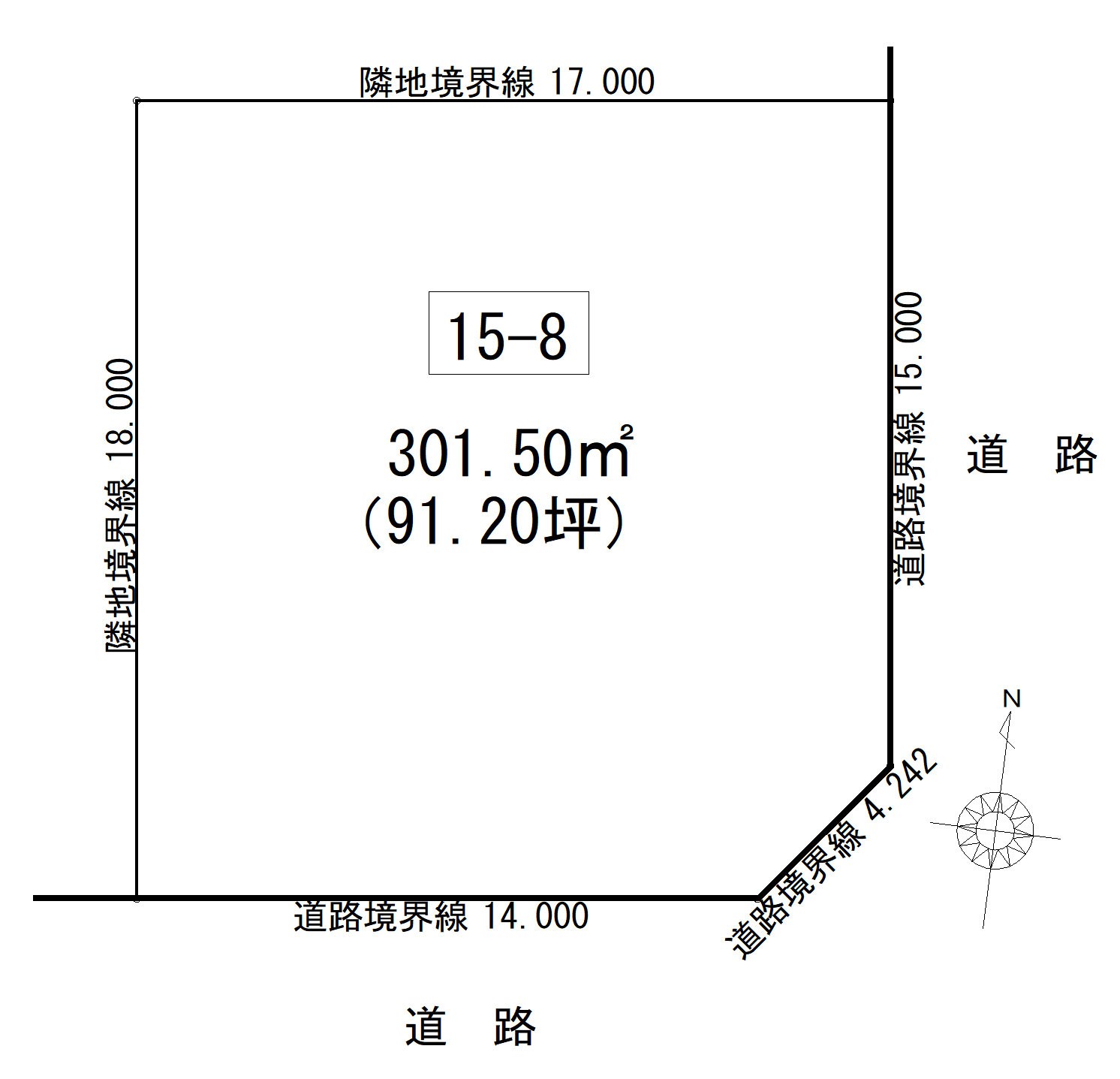 【建築条件なし】帯広市大空町5丁目15番8 間取り