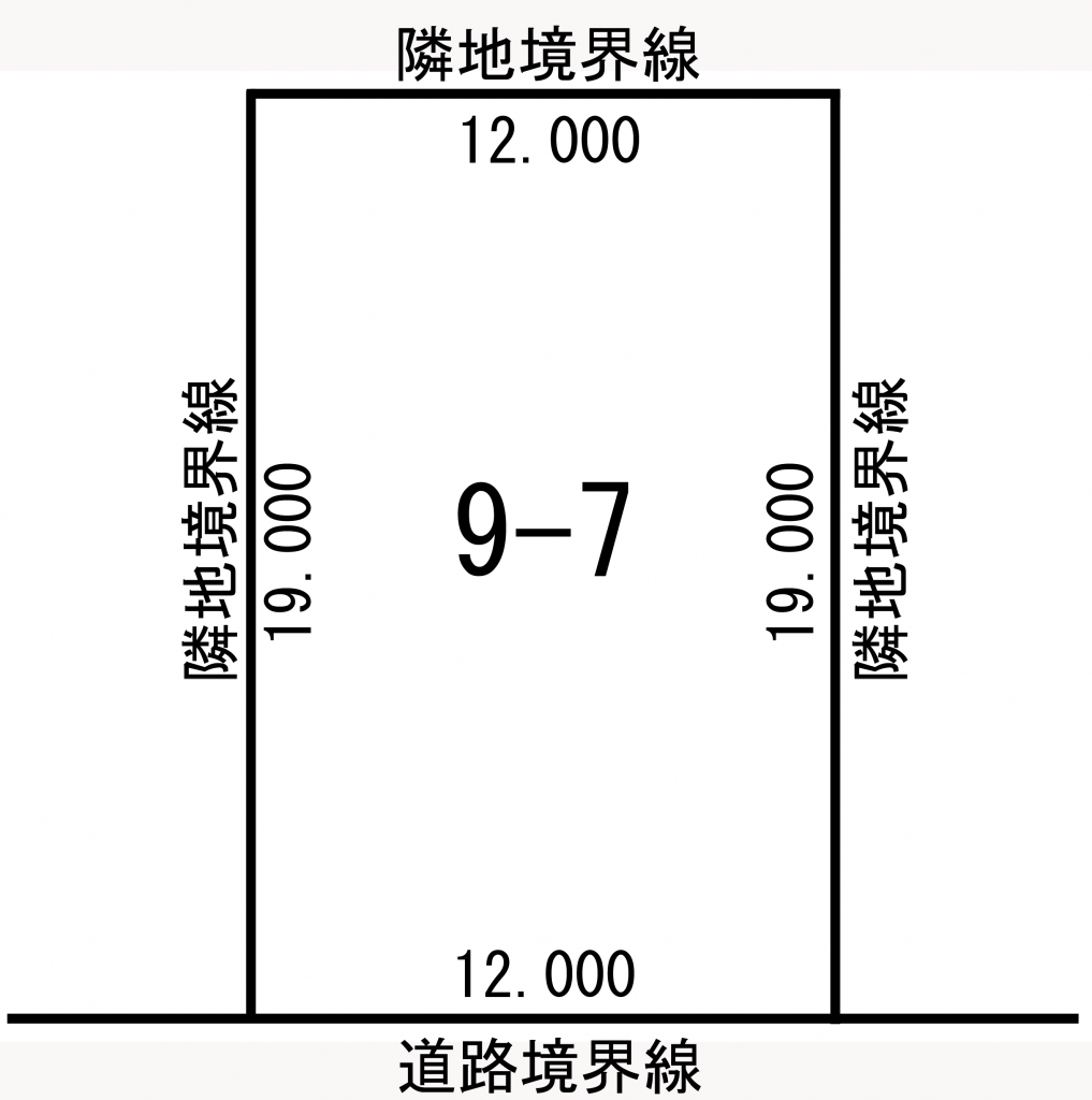 【売土地】帯広市南の森東4丁目9-7（68.97坪） 間取り