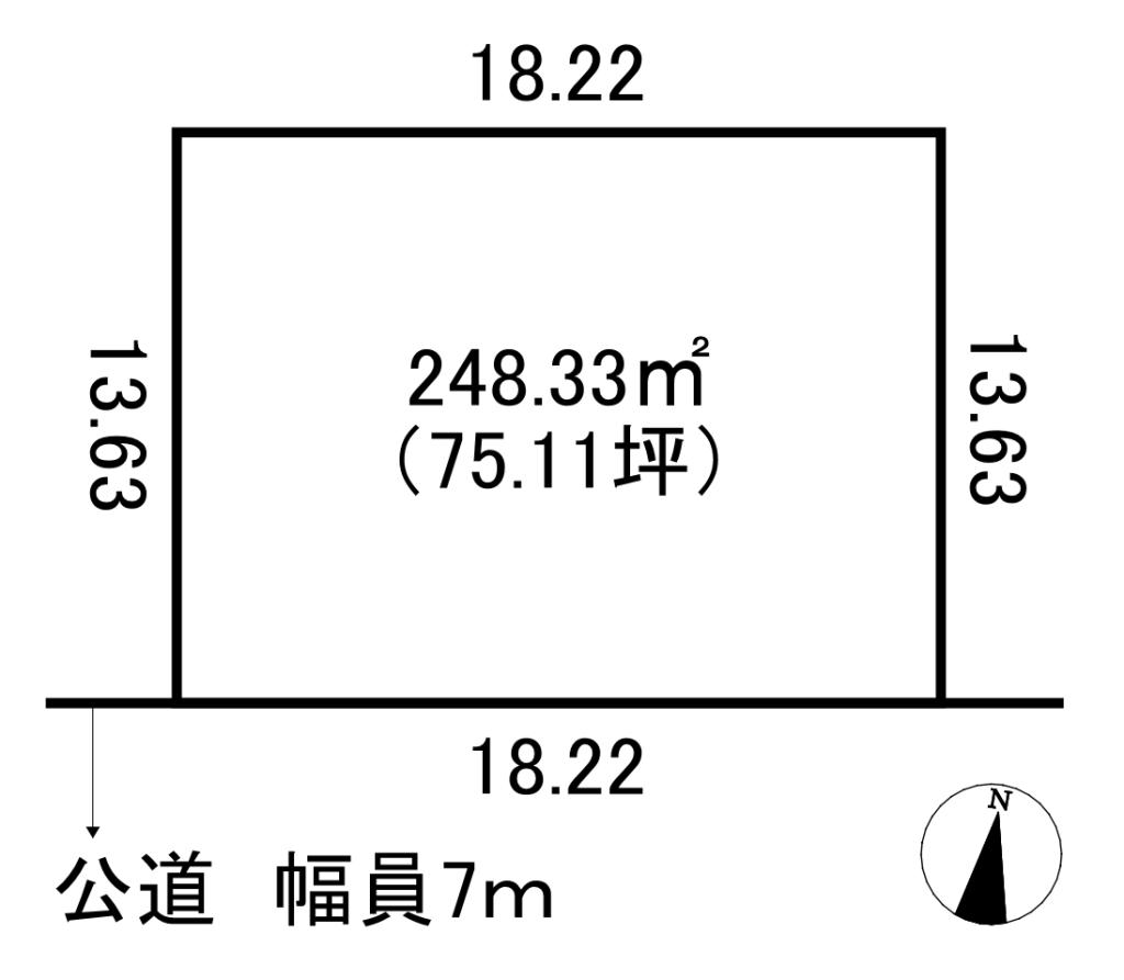 西１５条南３１　売土地【解体更地渡し】 間取り