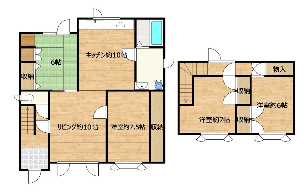 中川郡幕別町札内若草町538-75 間取り