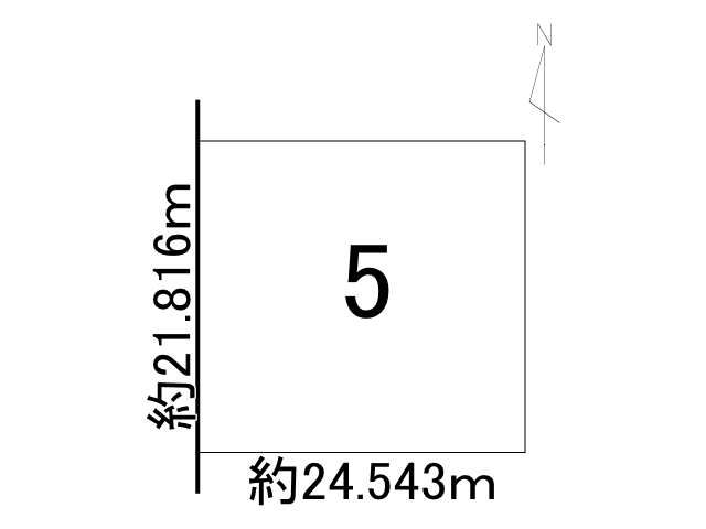 西４条南２５丁目【敷地約１６１坪！ゆとりのある土地♪】 間取り