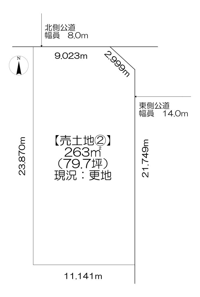 【売土地②】札内共栄町21-8  間取り