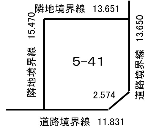 【売土地】帯広市西14条南41丁目5-41（63.22坪） 間取り