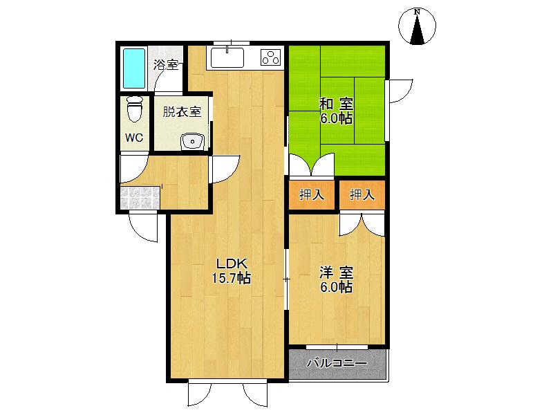 売共同住宅（西２０南５） 間取り