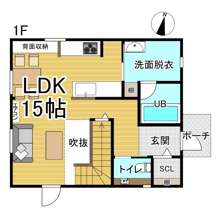 西19条南37丁目　【新築未入居】 間取り
